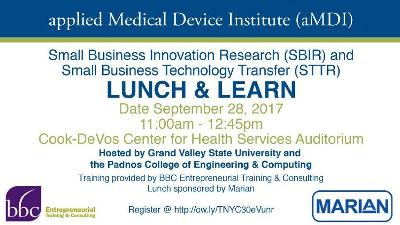 Small Business Innovation Research and Small Business Technology Transfer Lunch & Learn